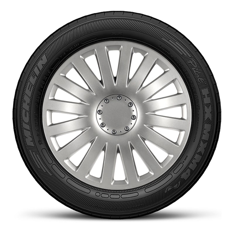 Тасове за джанти 14″ Versaco Smart Silver, цвят сребрист, 4 броя