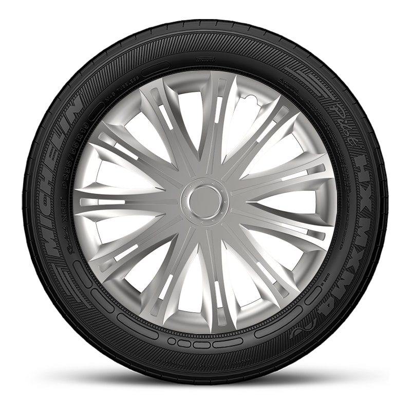 Тасове за джанти 15″ Versaco Spark, цвят сребрист, 4 броя